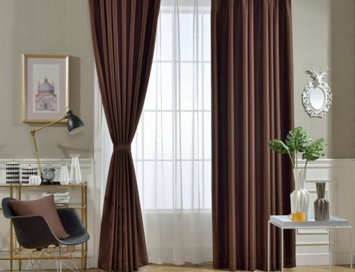 blackout curtain-dark brown