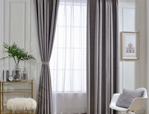 linen curtain-smoky gray