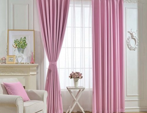 blackout curtain-pink