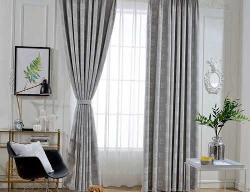 jacquard curtain-smoky gray geometric shape